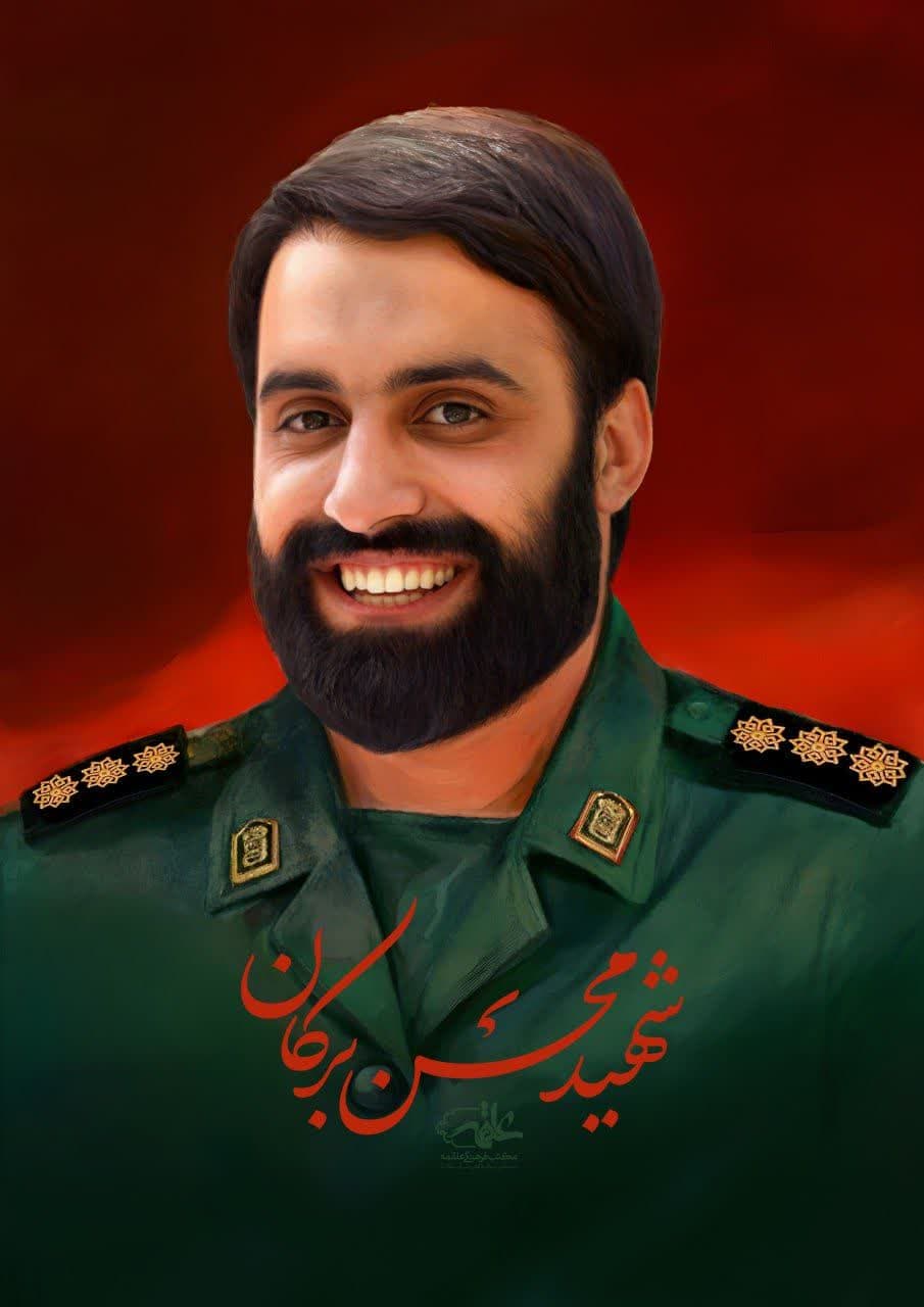 تصویرسازی چهره شهید محسن برکان